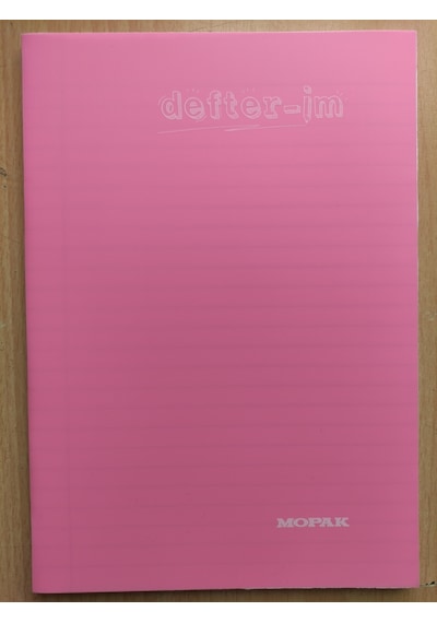 Mopak 60 Yaprak Çizgili Defter Plastik Kapak Harita Metot Hm
