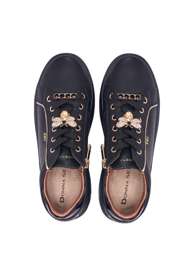 Nero Platino Sneaker Günlük Kadın 185722dm Donna Serena Varıante 5722dm Nero/platino Siyah