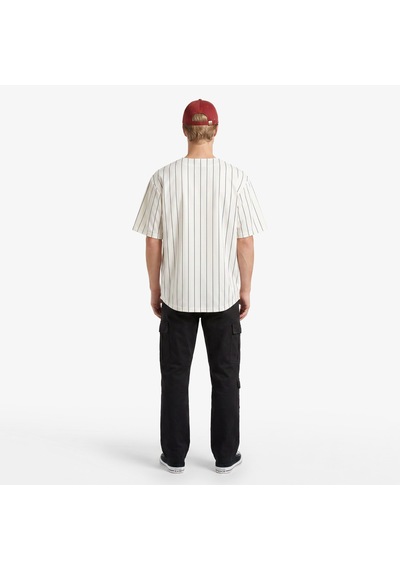 Karl Kani Cursive Varsity Pinstripe Cropped Baseball Erkek Beyaz Gömlek Km261-018-1 Çok Renkli Karl Kani Cursive Varsity Pinstripe Cropped Baseball Erkek Beyaz Gömlek Km261-018-1 Çok Renkli