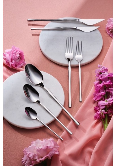 Karaca  Elegance Cane Platin 12 Kişilik 84 Parça Çatal Kaşık Bıçak Takımı