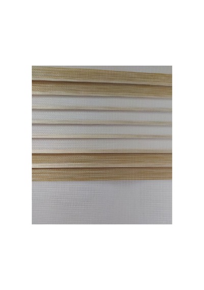 Sarı Renk Geçişli Boncuklu Zebra Stor Perde Sarı - 97264590 Sarı