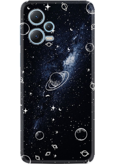 Xiaomi Redmi Note 12 5G Kılıf Resimli Desenli Silikon Platinium Series Galaxys 1898
