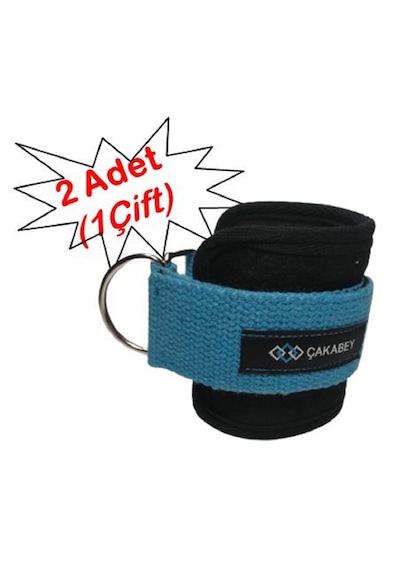 D Ring Fitness Ayak Bileği Ağırlık Çalışma Kemeri Ankle Straps Fitness 1 Çift Sağ/sol Takım Mavi