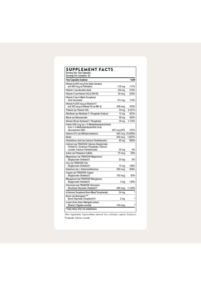 Thorne Basic Nutrients 2/day 60 Capsules Orijinal Ürün Dmmedicineden