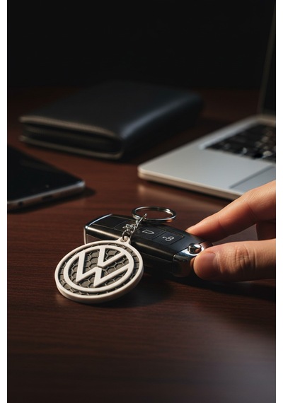 Volkswagen Logo Anahtarlık 3d Baskı Vw Uyumlu Şık Araç Anahtarlığı