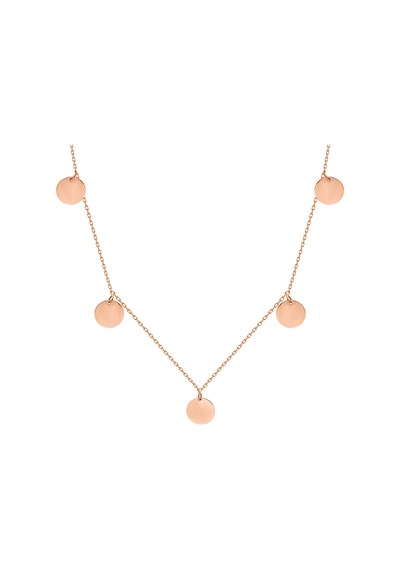 Glorria Rose Altın Plaka Kolye N11.29745