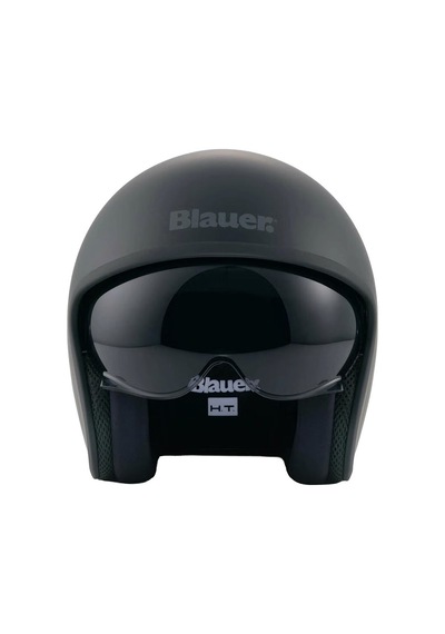 Blauer Pilot 4.0 Monochrome Açık Motosiklet Kaskı Mat Siyah