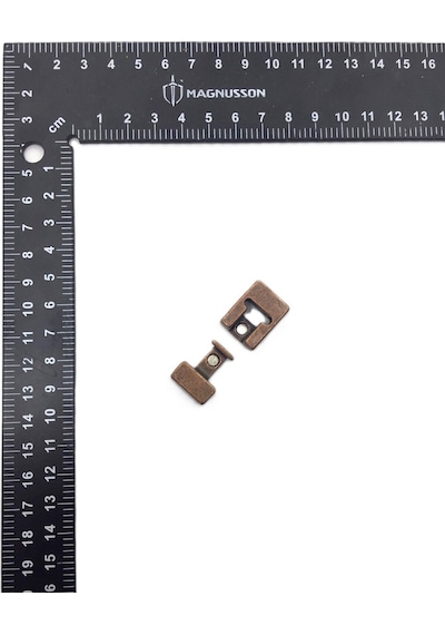 3x14 Mm Deri Bileklik Kiliti Mıknatıslı Kilit 20 Adet 3 X 14 / Bakır