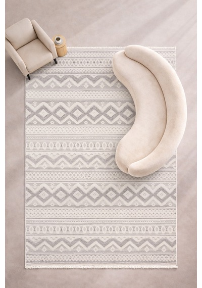 12. Kalite Yumuşak Tuşeli Sisal Modern Toz Tutmaz Halı Salon Mutfak Çocuk Odası Halısı Beyaz