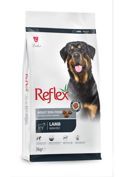 Reflex Kuzu Etli ve Pirinçli Yetişkin Köpek Maması 3 KG