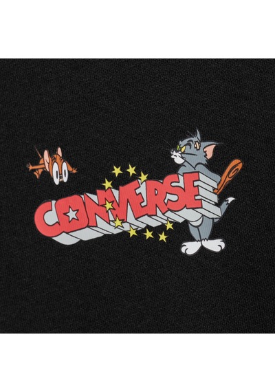 Converse X Tom & Jerry Unisex Siyah T-shirt10028755