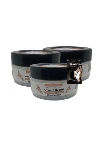 Süper Three Brand Arnavut Kremi Whitens Cream 3 Adet Adet Kremi 50 Ml + 1 Adet Jel Hediye
