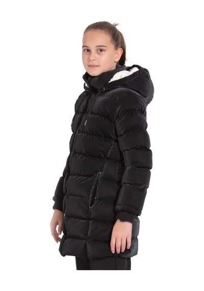Xo Kids Kız Çocuk Mont 5-8 Yaş 8045 Siyah