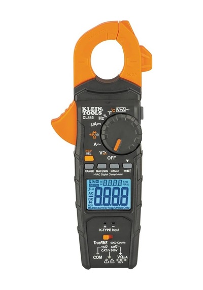 Klein Tools, Cl445 Trms, Ac Akım, Acil Akım, Ac/dc Voltajı, Dc Mikroamper, Direnç, Süreklilik