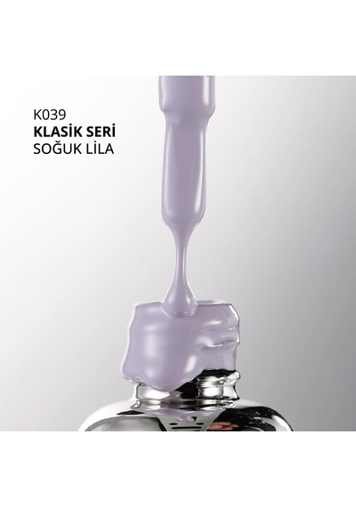 Kalıcı Oje K039, Soğuk Lila, 10 Ml