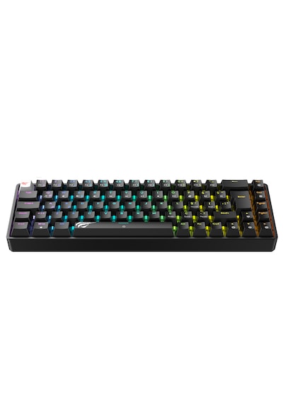 Havit Gamenote Kb860l-tur Rgb Mekanik Gaming Klavye - 69 Tuşlu, Red Switch - Siyah