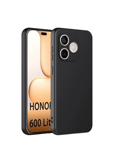 Honor 600 Lite İle Uyumlu Campro Serisi Kamera Korumalı Silikon Kılıf - Al3427 Siyah