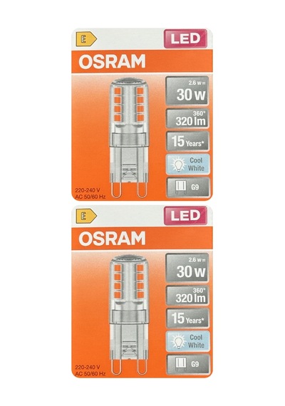2 Adet Osram 2,6w 30w 4000k Ilık Beyaz G9 Duylu Led Kapsül Ampul