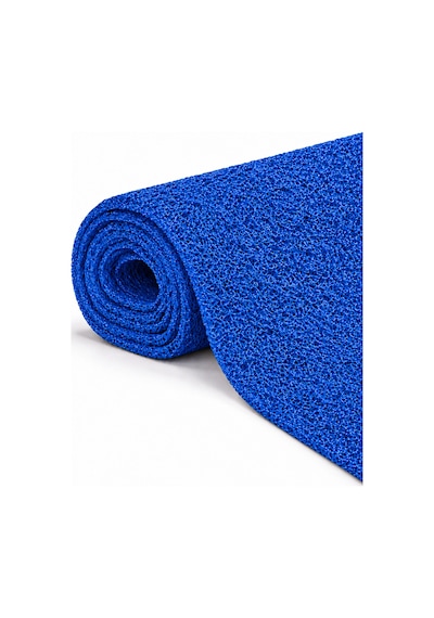 Hortumtech Kıvırcık Paspas Kir Tutucu Pvc Kapı Önü İç Dış Mekan Eko 12 Mm - Mavi 100 X 900 Cm