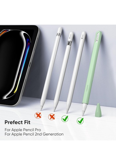Apple Uyumlu iPad Pencil Pro & 2 Nesil İçin Koruyucu Esnek Silikon Kılıf Kalem Değildir