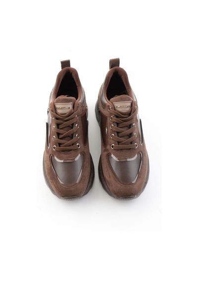 Bambi Kahve Kahve Süet Kadın Sneaker K01313003072 Kahve Rengi