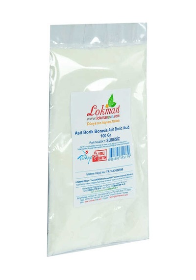 Asit Borik Borasis Asit Boric Acid 100 Gr Paket