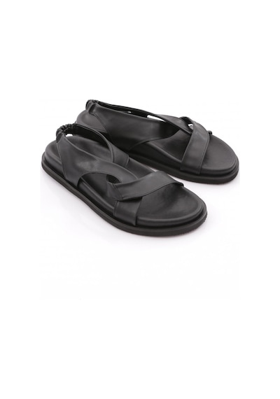 Dgn 3040 Kadin Çapraz Bantli Sandalet 3040-2261-R1534 Siyah