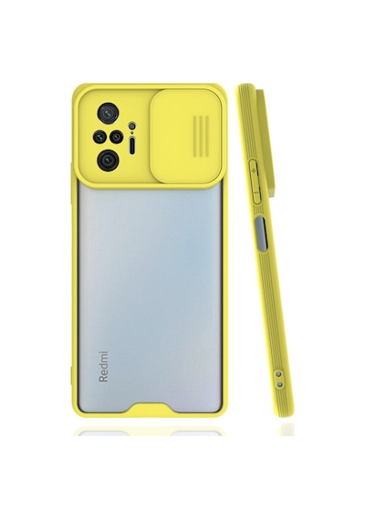 Nettech Xiaomi Redmi Note 10 Pro 4g Uyumlu Platin Kamera Kızaklı Arka Koruma Kılıf - Kırmızı Kırmızı