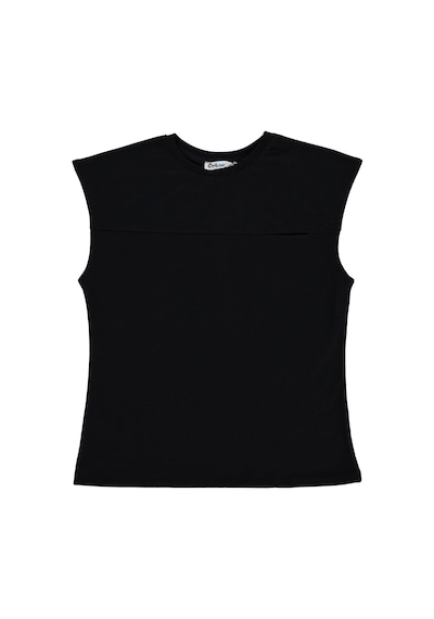 Civil Boys Basic Sıfır Kol 10-13 Yaş Tişört - Siyah