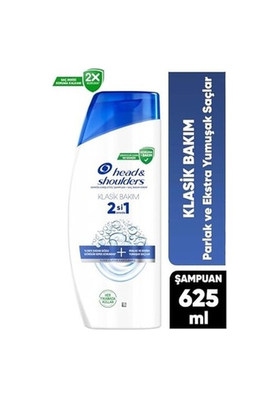 625 Ml Klasik Bakım 2'si 1 Arada Şampuan Erkek Kullanıcılar İçin Kepeğe Karşı Arınd