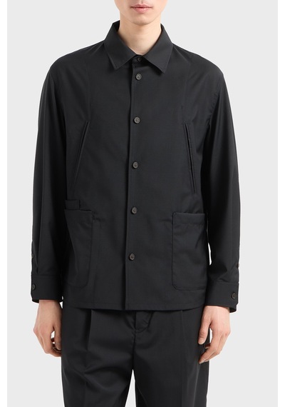 Emporio Armani Erkek Gömlek Ceket Em001480 Af13821 Uc001 Siyah Siyah