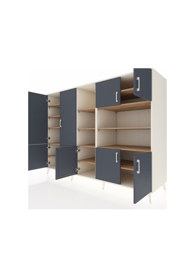 Kronos Dolap 14 Raflı 9 Kapaklı 220x59x163 Aytaşı-antrasit/çam Aytaşı-antrasit/çam Kronos Dolap 14 Raflı 9 Kapaklı 220x59x163 Aytaşı-antrasit/çam Aytaşı-antrasit/çam