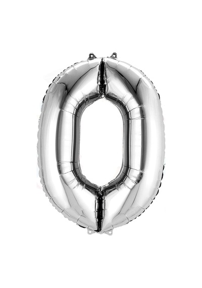 Nedi Balon Folyo 40 Rakam Gümüş 0 Çok Renkli