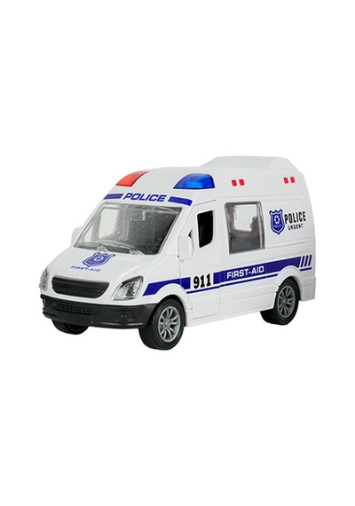 1:32 Rescue Team Sürtmeli Acil Durum Araçları Beyaz Fırst Aıd