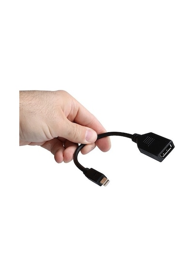Dark Mini Display Port Erkek To Display Port Dişi 4k Destekli Dönüştürücü