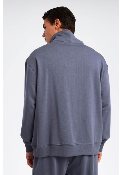 Reebok Sweatshirt Erkek Mavi Nelson Hz
