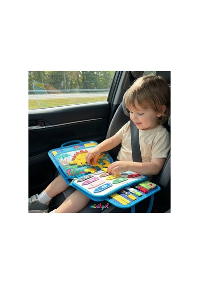 Montessori El Becerileri Çantası 20 Aktiviteli Eğitici Keçe Aktivite Kitabı İnce Motor Becerisi Geliştirici Oyuncak 2-6 Yaş