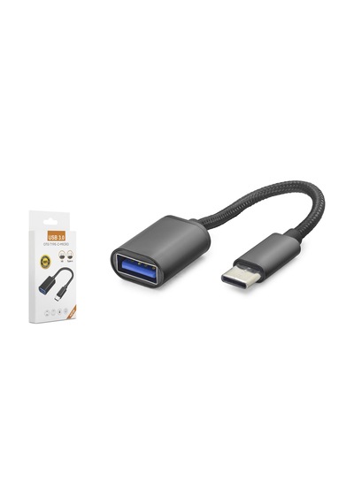 HADRON HDX1001S Type-C to USB 2.0 OTG Dönüştürücü Kablo Siyah