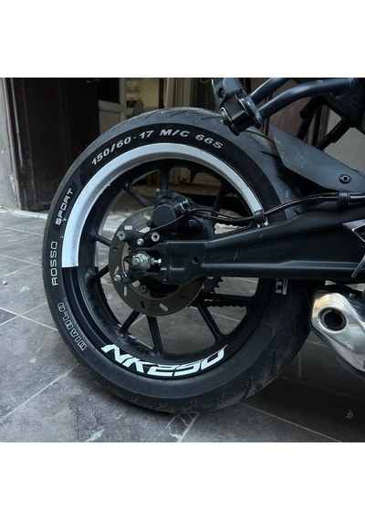 Cfmoto Nk250 Motosiklet Yarım Jant Kaplama Stıcker Nk250 Yazılı Etiket Stıcker Modeli