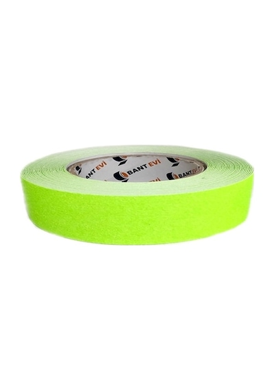 Merdiven Kaydırmaz Bant 25 MM x 25M Parlak Yeşil Kaydırmaz Bant