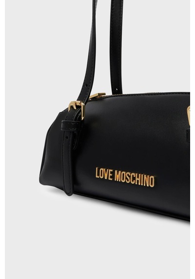 Love Moschino Logolu Ayarlanabilir Omuz Askılı Çanta Bayan Çanta Jc4101pp1ply0000 Siyah
