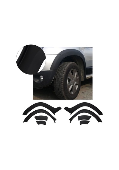 Dacia Duster Uyumlu 2010-2017 Abs Düz Çamurluk Dodik 8 Parça