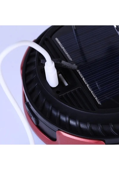 HEL-0809T Solar Şarjlı Kamp Feneri Çadır Lambası Çok Renkli