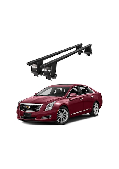 Royal Cadillac Xts 2012-2019 Uyumlu Siyah Kilitli Ara Atkı Port Bagaj Tavan Barı