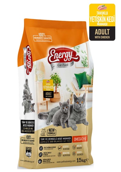 Energy Tavuk Etli Yetişkin Kedi Maması 2 x 15 KG