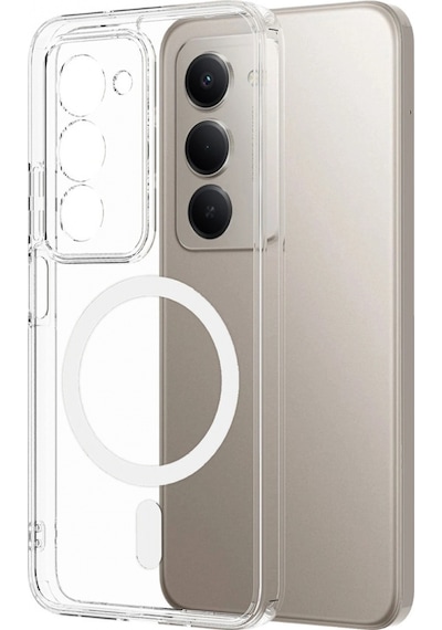 Xiaomi Redmi 15 4g Combo Sert Şeffaf Magsafe Kapak - Şeffaf