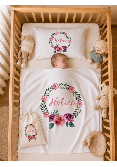 Pia Baby Kız Bebek İsimli %100 Pamuk Hastane Çıkışı 6 Parça Tulum Şapka Eldiven Hediye Seti 2063tybk3x Krem