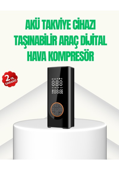 Akü Takviye Cihazı Jump Starter Ve Dijital Hava Kompresörü - Lisinya