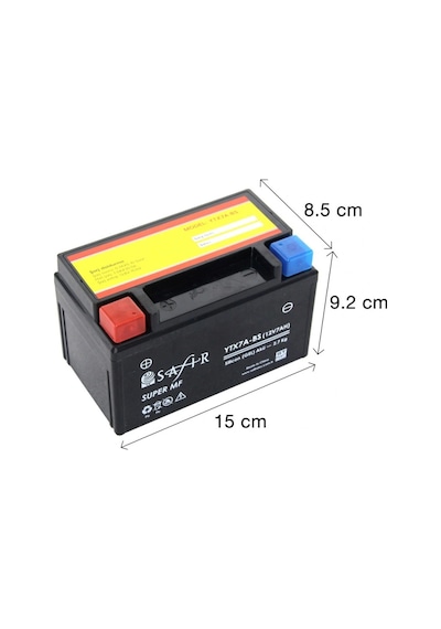 Alkan Akü Ytx7a-bs Mf 12v 7ah Sct Ve Motosikletler İle Uyumlu