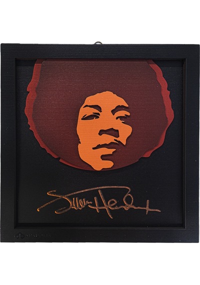 Jimi Hendrix Ahşap Duvar Panosu